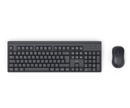 Zestaw (Mysz + Klawiatura) HAMA Zestaw klawiatura i mysz WKM-100 czarny